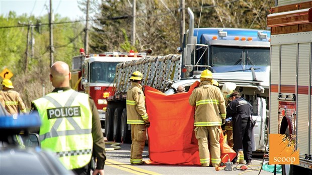 L'homme impliqué dans l'accident de ce matin sur la 201 est décédé 