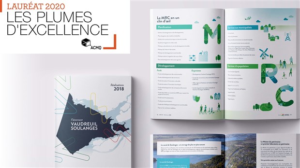 La MRC de Vaudreuil-Soulanges remporte une Plume d'excellence 