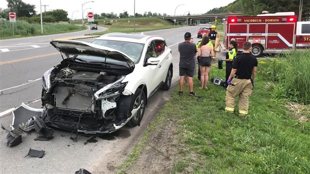 Deux blessées mineures à la suite d'un accident à Vaudreuil-Dorion