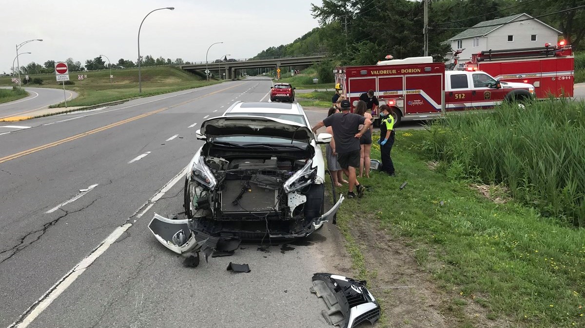Deux blessées mineures à la suite d'un accident à VaudreuilDorion