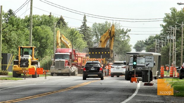 Travaux de réfection d'un ponceau à Saint-Zotique