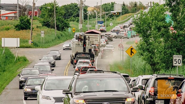 Circulation difficile sur le réseau routiers de Vaudreuil-Soulanges