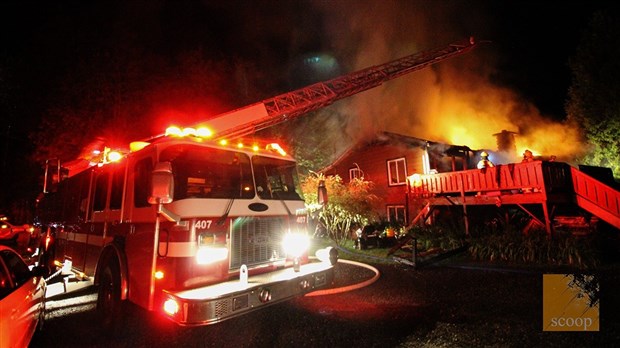 Un incendie jette à la rue une famille de Sainte-Marthe