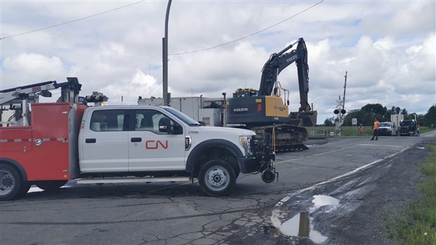 Fermeture du passage à niveau du Chemin Saint-Emmanuel à Coteau-du-Lac