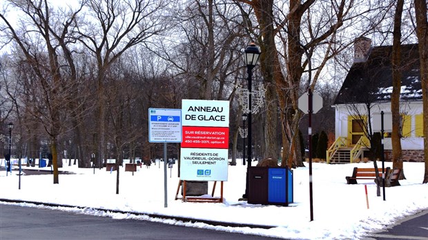 Réservation requise pour patiner au parc de la Maison Valois
