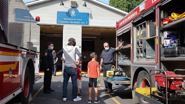 Petits et grands ont pu rencontrer les pompiers de Les Cèdres ce samedi 