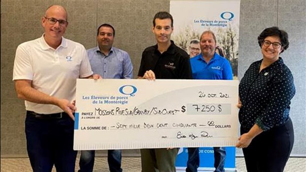 Les éleveurs de porcs de la Montérégie s'impliquent pour contrer l'insécurité alimentaire 