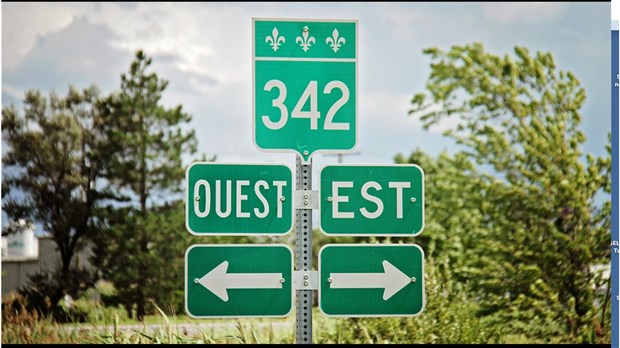 Entrave sur la route 342, à Rigaud, ce vendredi en matinée 
