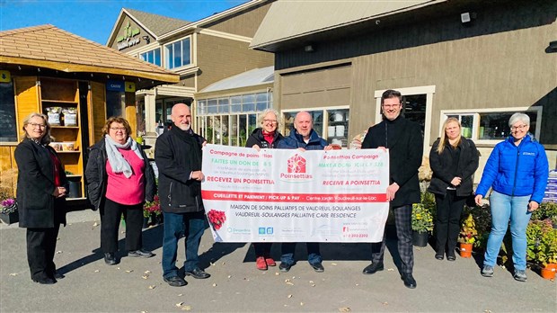 Lancement de la 11e campagne de poinsettias pour la Maison de soins palliatifs de Vaudreuil-Soulanges