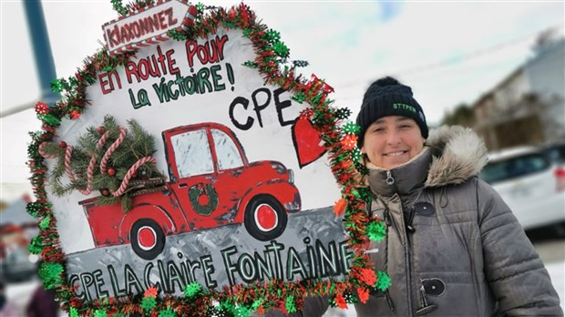 Les travailleuses du CPE La Claire Fontaine de Pincourt se font entendre 
