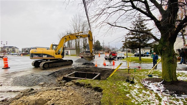 Un bris d’aqueduc affecte la conduite principale à Saint-Zotique