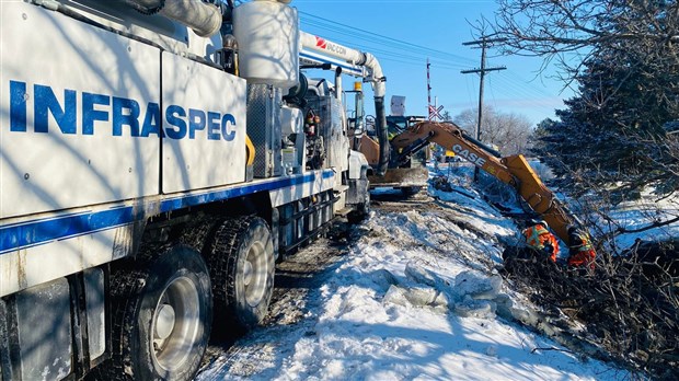 Travaux en cours sur route 340 à Saint-Clet 