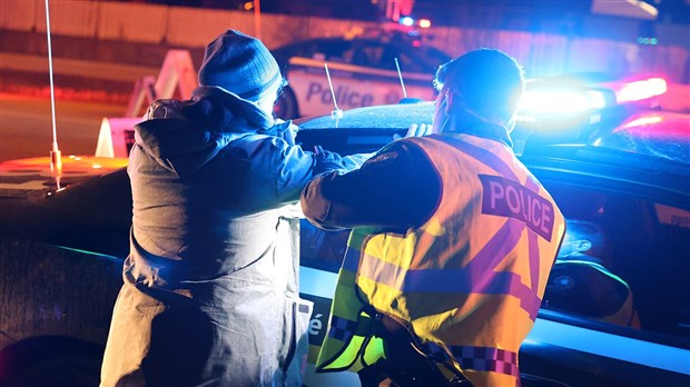 Un barrage routier avait lieu cette nuit sur l’autoroute 20