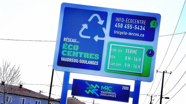 Retour à l'horaire d'été pour les écocentres de Vaudreuil-Soulanges