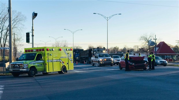 Accident sur l'autoroute 20 Ouest à L'Île-Perrot