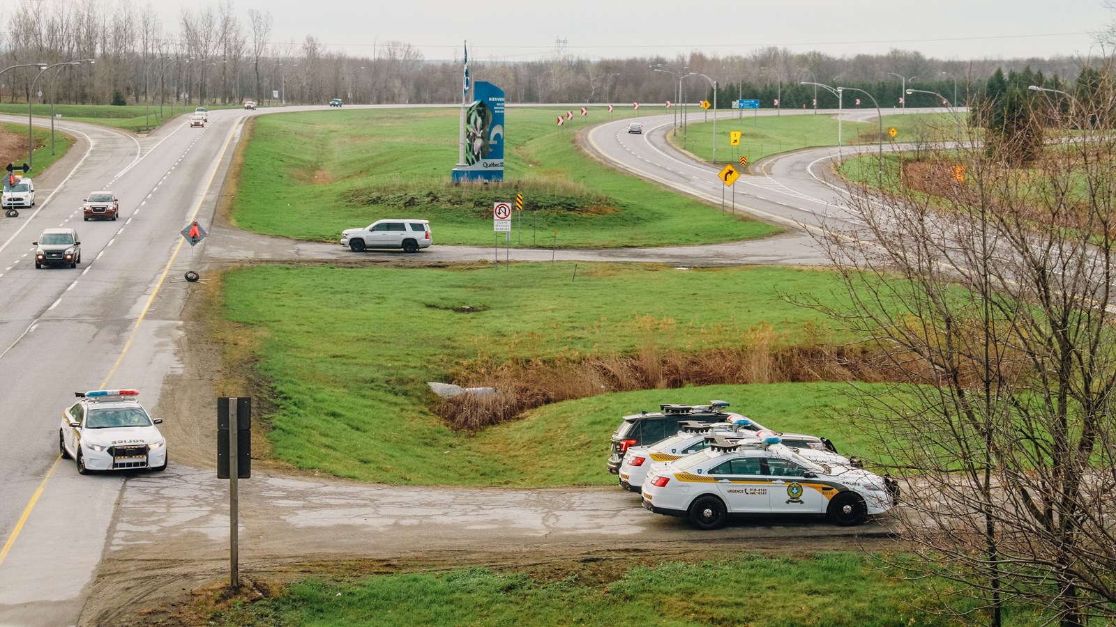 Surveillance policière accrue à la frontière du Québec et de l'Ontario