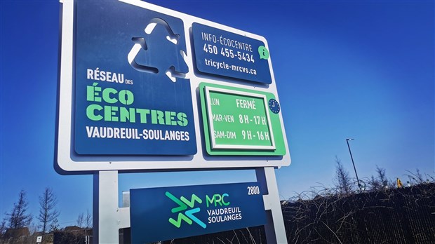 Nouvel horaire pour l'écocentre de Vaudreuil-Dorion