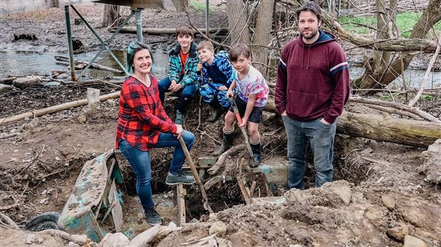 Une famille découvre une relique enfouie au coeur d'un parc de Hudson