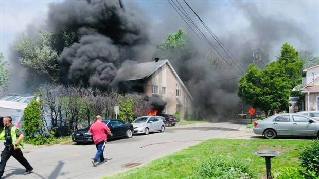 Incendie à L'Île-Perrot