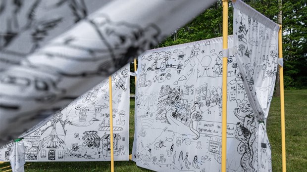 Une œuvre collective est exposée au parc de la Famille de L’Île-Perrot