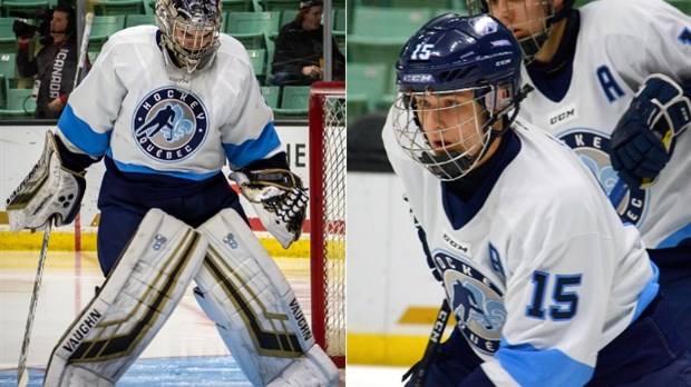 Deux hockeyeurs de la région participent à un camp de Équipe Québec 