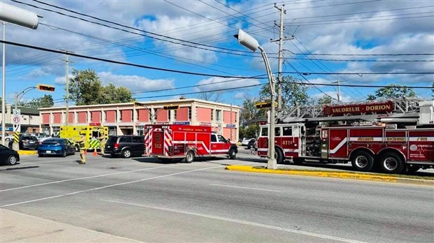 Collision avec blessé à Vaudreuil-Dorion