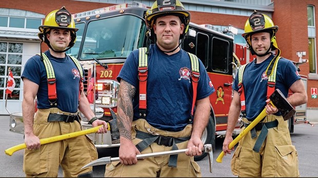 Trois pompiers de Hudson vont relever le Défi Gratte-Ciel 