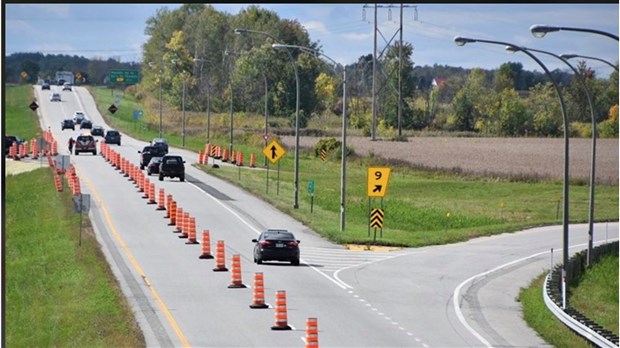 Travaux d'asphaltage dès demain sur l'autoroute 40 à Rigaud 