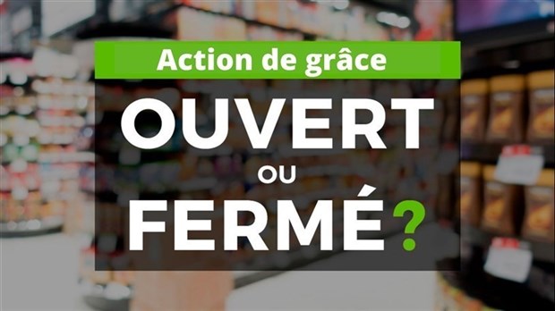 Rappel ouvert ou fermé pour l'Action de grâce