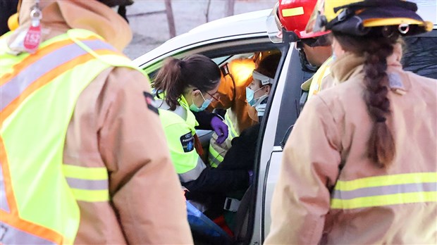 Collision sur la route 201 à Rigaud 