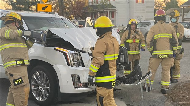 Collision sur le boulevard de Soulanges 