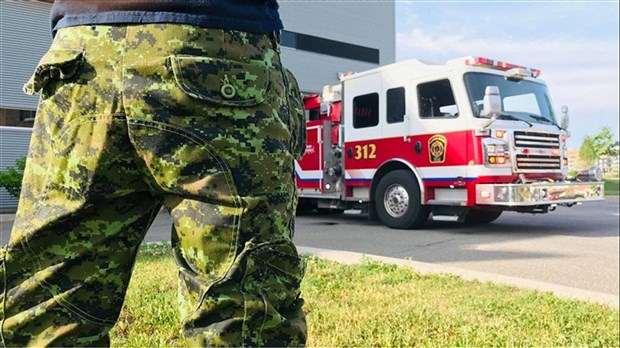 Un camion incendie de Vaudreuil-Dorion a été impliqué dans une collision matérielle 