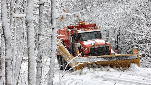 La région a reçu près de 10 centimètres de neige aujourd'hui 