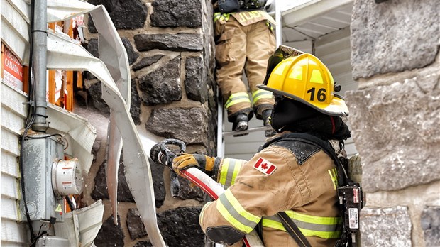 Incendie de cheminée à Hudson