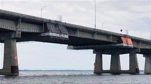 Fermeture supplémentaire sur le pont de l'Île-aux-Tourtes