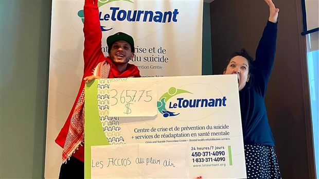 Gopal Ducharme remet plus de 3 500$ au Tournant