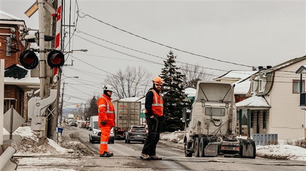 Fermeture d’urgence du passage à niveau de la route 201 à Saint-Clet