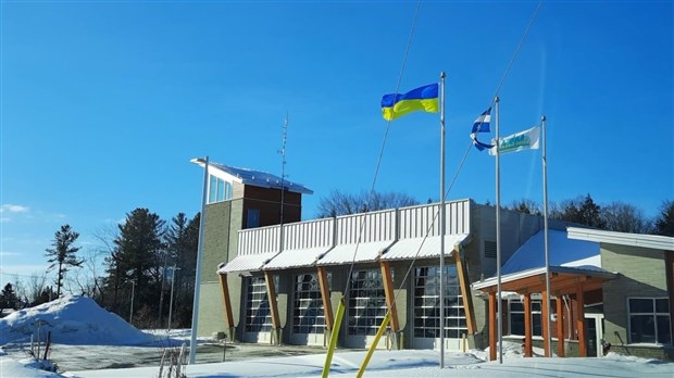 Démonstration de solidarité envers l'Ukraine