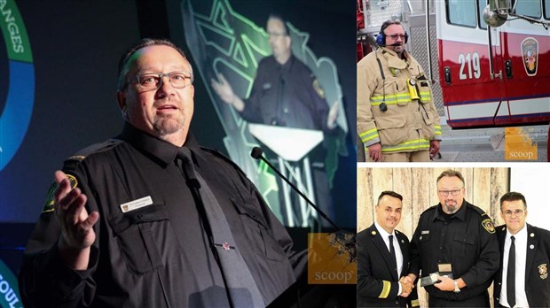 Le pompier Sylvain Poirier accroche son chapeau… après 40 ans de loyaux services 