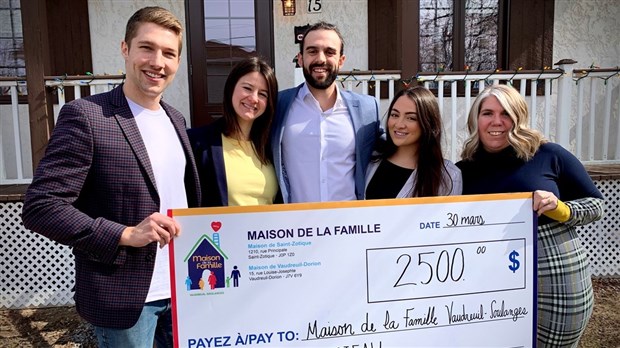 Un don bienvenu pour la Maison de la Famille de Vaudreuil-Soulanges