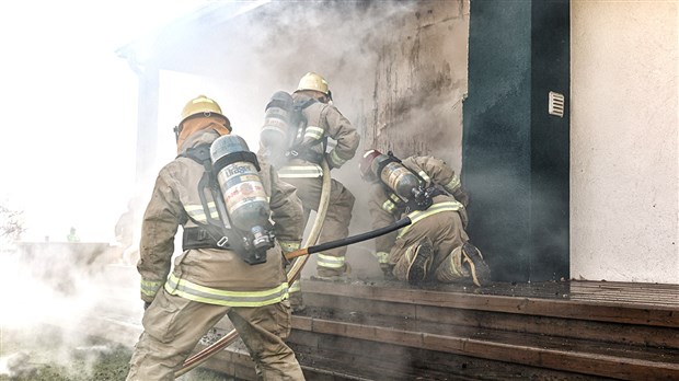 Les pompiers craignaient la présence d'une personne à l'intérieur