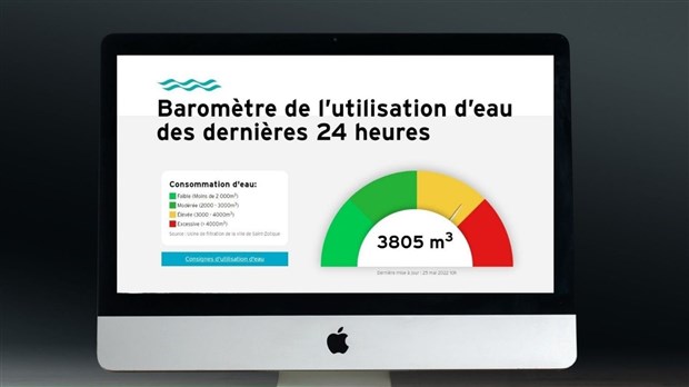 Saint-Zotique met en place un baromètre d'eau potable sur leur site web