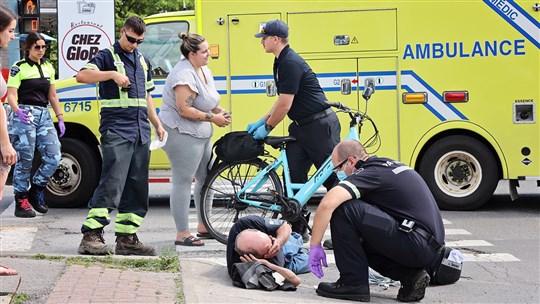 Un cycliste blessé à Pincourt
