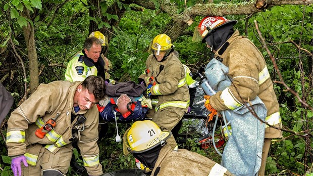 Blessures graves pour un automobiliste de Saint-Polycarpe 