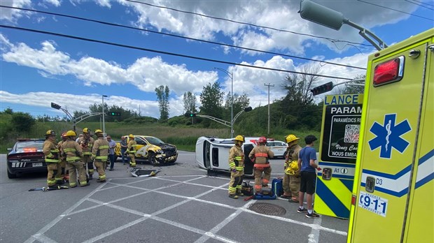 Collision à Vaudreuil-Dorion