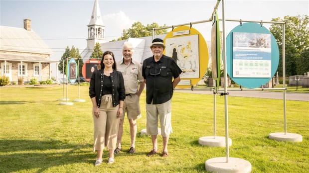 L'expo Contamination culturelle de passage dans les jardins du 350e