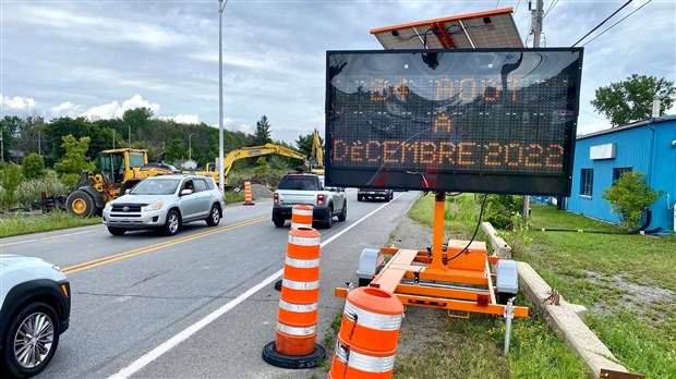 Fermeture d’un tronçon de la route de la Cité-des-Jeunes à Saint-Lazare