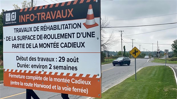 Travaux: Fermeture complète de la montée Cadieux