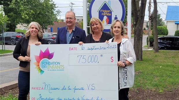 Maison de la Famille: Un soutien financier de 75 000 $ pour les enfants d’ici