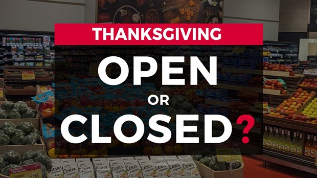 Reminder: Open or closed on Thanksgiving 